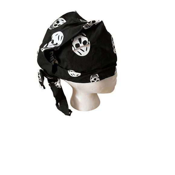 Skull  pirate bandana hat - Picture 1 of 6